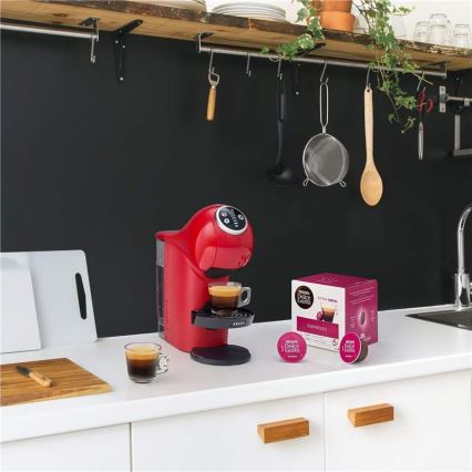 Krups - Máquina de café de cápsulas NESCAFÉ DOLCE GUSTO GENIO S PLUS 1500W vermelho