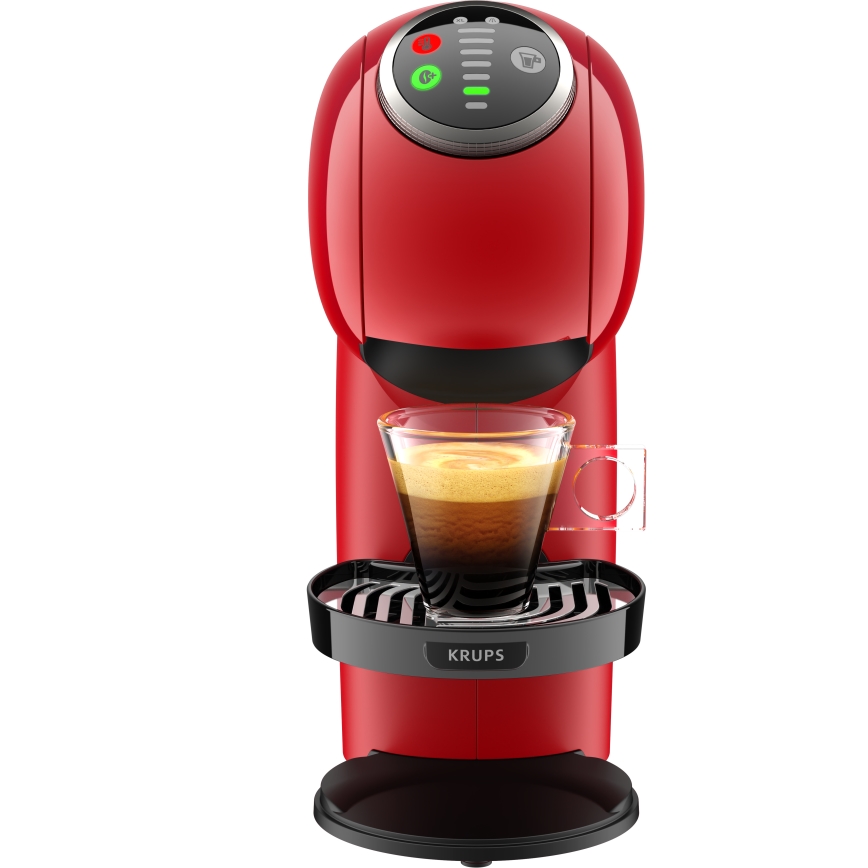 Krups - Máquina de café de cápsulas NESCAFÉ DOLCE GUSTO GENIO S PLUS 1500W vermelho