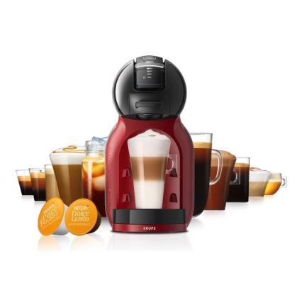 Krups - Máquina de café de cápsulas NESCAFÉ DOLCE GUSTO MINI ME 1500W/230V vermelho/preto