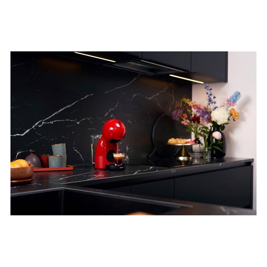 Krups - Máquina de café de cápsulas NESCAFÉ DOLCE GUSTO PICCOLO XS 1600W vermelho