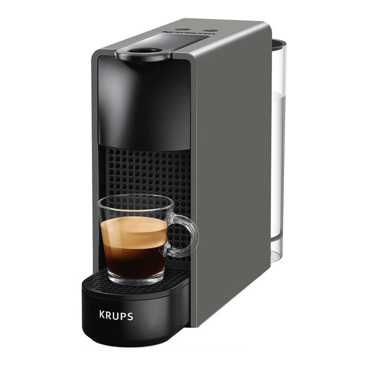 Krups - Máquina de café de cápsulas NESPRESSO Essenza mini 1310W/230V cinzento