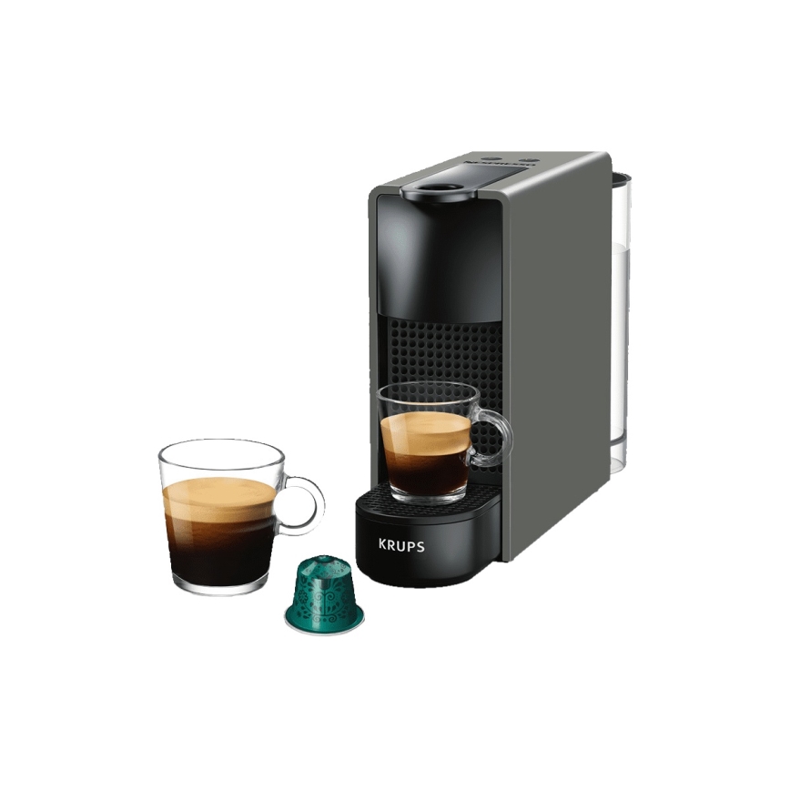 Krups - Máquina de café de cápsulas NESPRESSO Essenza mini 1310W/230V cinzento