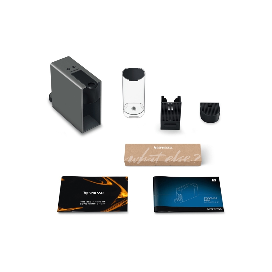 Krups - Máquina de café de cápsulas NESPRESSO Essenza mini 1310W/230V cinzento