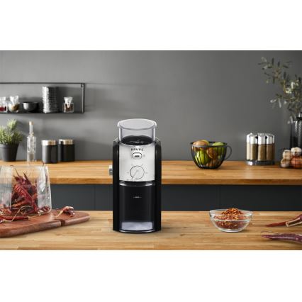 Krups - Triturador elétrico de café em grão 110W/230V aço inoxidável/preto