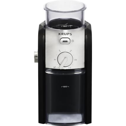 Krups - Triturador elétrico de café em grão 110W/230V aço inoxidável/preto