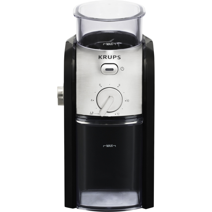 Krups - Triturador elétrico de café em grão 110W/230V aço inoxidável/preto
