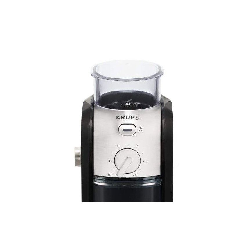 Krups - Triturador elétrico de café em grão 110W/230V aço inoxidável/preto