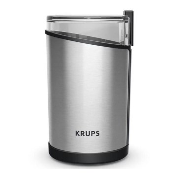 Krups - Triturador elétrico de café em grão 85g FAST-TOUCH 200W/230V cromado mate