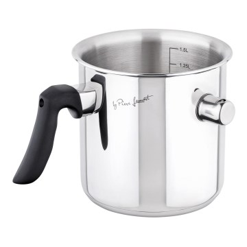 Lamart - Aquecedor de leite 1,5 l de aço inoxidável