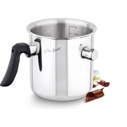 Lamart - Aquecedor de leite 1,5 l de aço inoxidável
