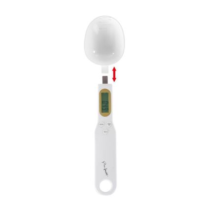 Lamart - Colher de pesagem com ecrã LCD, 1x CR2032, branca
