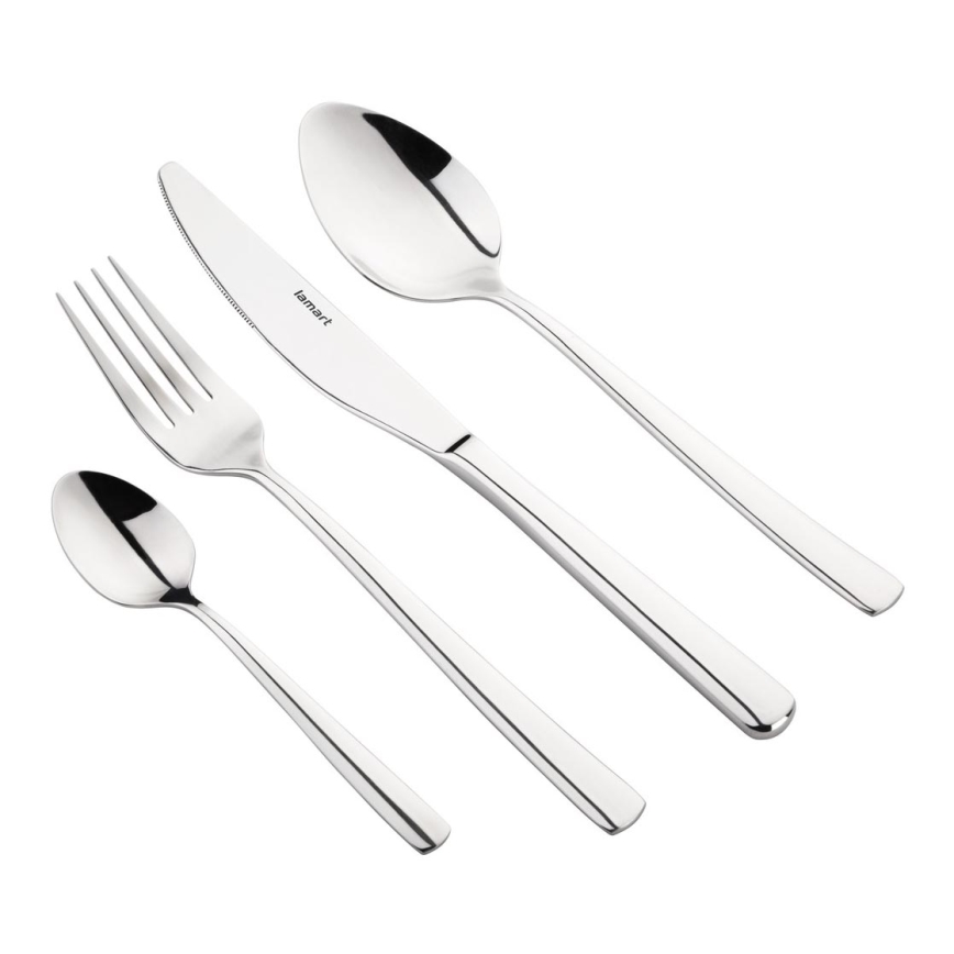 Lamart - Conjunto de talheres de aço inoxidável 24 pcs
