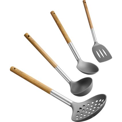 Lamart - Conjunto de utensílios de cozinha 4 pcs acacia