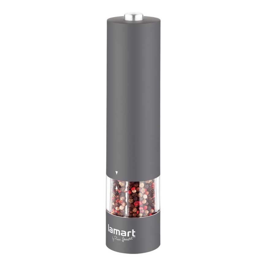 Lamart - Moedor elétrico de especiarias 4xAA cinzento