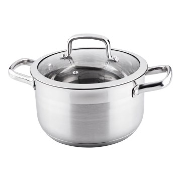 Lamart - Panela com tampa de 22 cm de aço inoxidável