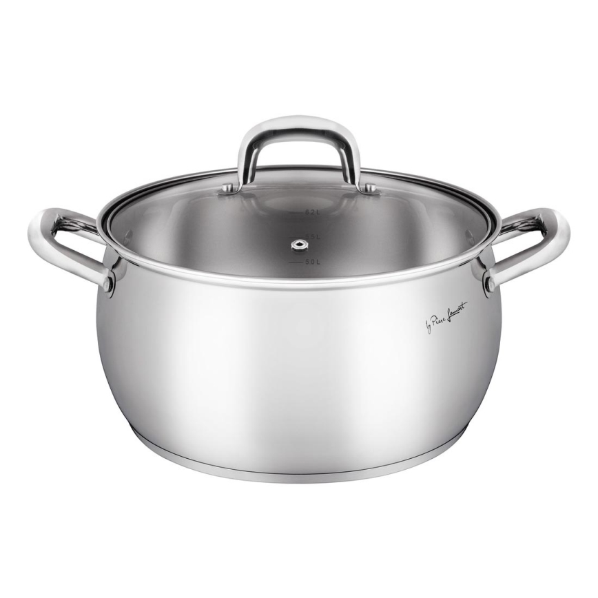 Lamart - Pote com tampa de aço inoxidável de 24 cm
