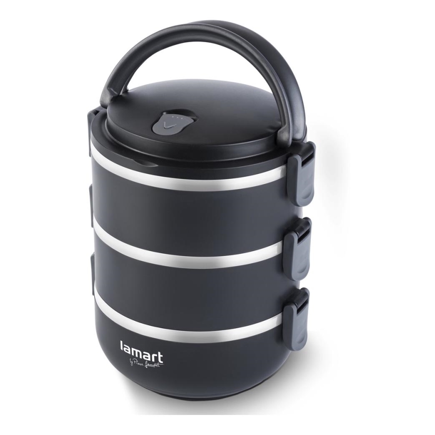 Lamart - Recipiente térmico para alimentos 1,8 l preto
