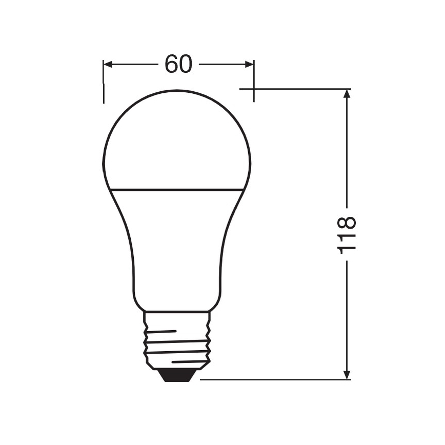 Lâmpada antibacteriana LED A100 E27/13W/230V 4000K - Osram