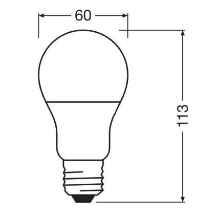 Lâmpada antibacteriana LED A60 E27/8,5W/230V 4000K - Osram