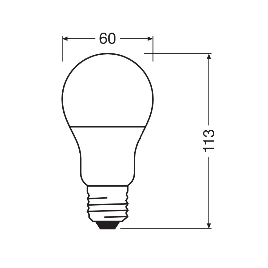 Lâmpada antibacteriana LED A60 E27/8,5W/230V 4000K - Osram
