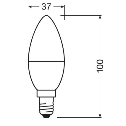 Lâmpada antibacteriana LED B40 E14/4,9W/230V 2700K - Osram
