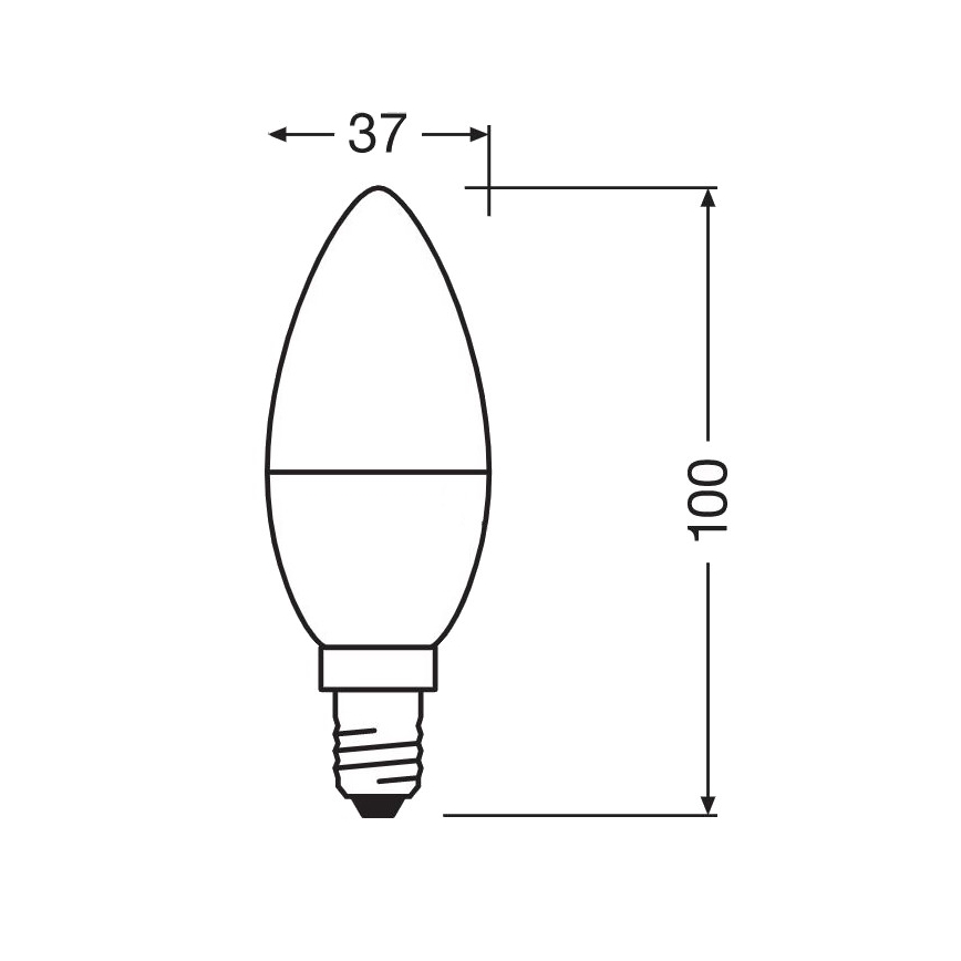 Lâmpada antibacteriana LED B40 E14/4,9W/230V 2700K - Osram