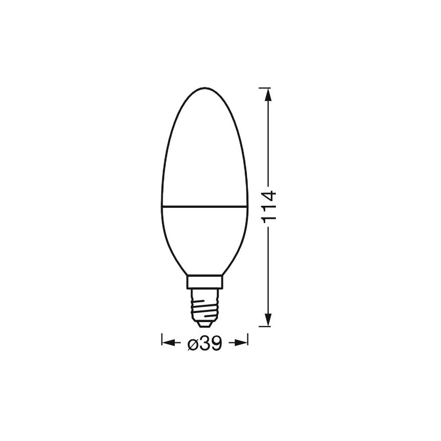 Lâmpada antibacteriana LED com regulação B40 E14/4,9W/230V Wi-Fi - Ledvance