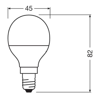 Lâmpada antibacteriana LED P40 E14/4,9W/230V 4000K - Osram