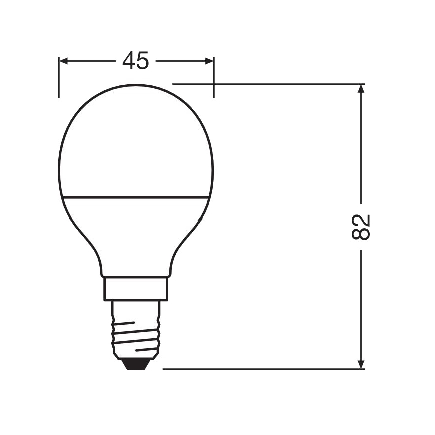 Lâmpada antibacteriana LED P40 E14/4,9W/230V 6500K - Osram