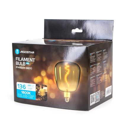 Lâmpada com Filamento LED E27/4W/230V 1800K - Aigostar