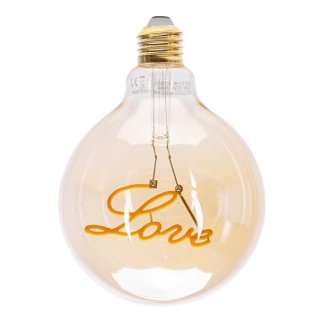 Lâmpada com Filamento LED E27/4W/230V 1800K amor - Aigostar