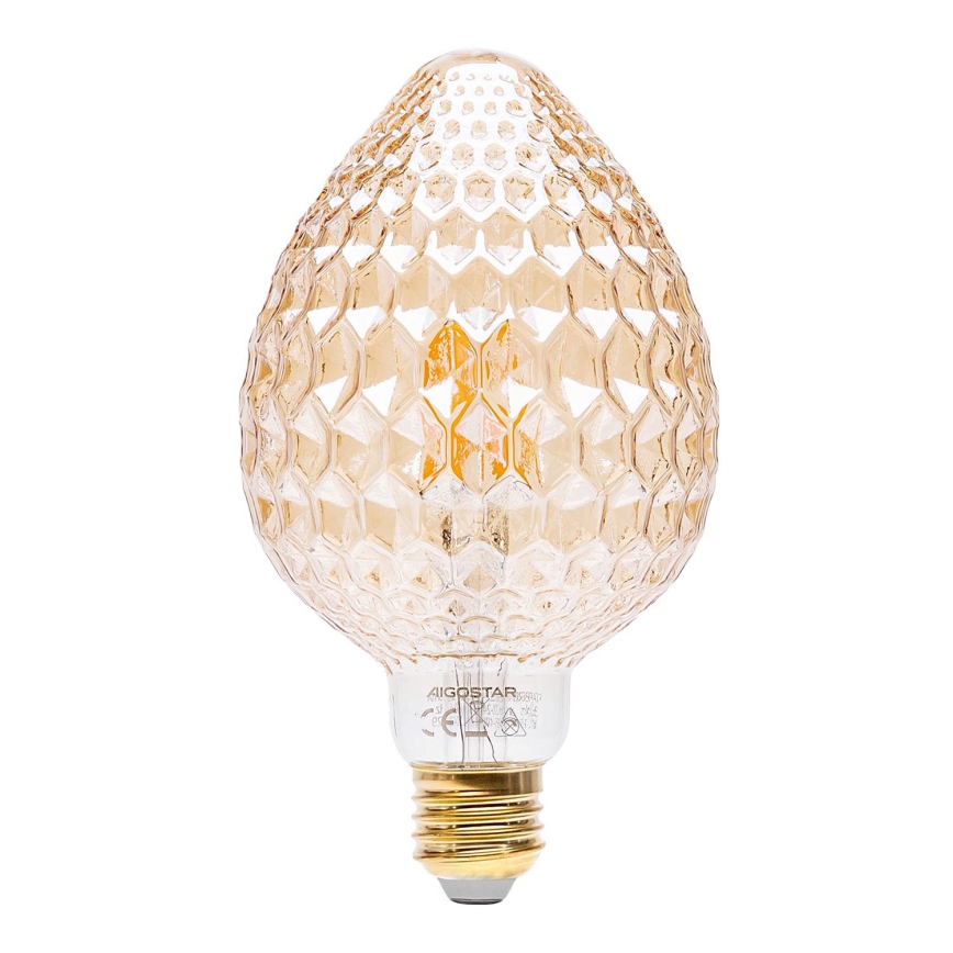 Lâmpada com Filamento LED E27/4W/230V 1800K morango - Aigostar