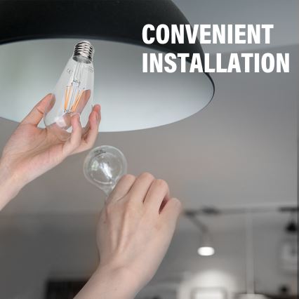 Lâmpada com FILAMENTO LED ST64 E27/6W/230V 2700K - Aigostar