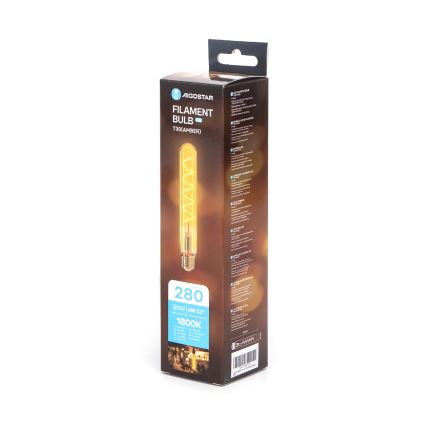 Lâmpada com Filamento LED T30 E27/4W/230V 1800K - Aigostar