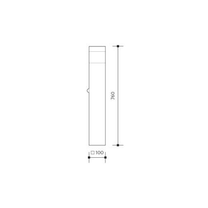 Lâmpada com sensor de exterior GARD 1xE14/60W/230V IP44