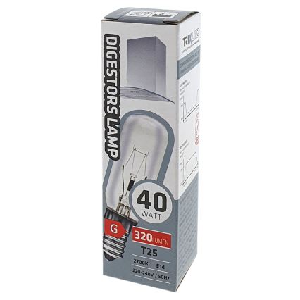 Lâmpada de exaustor T25 E14/40W/230V 2700K