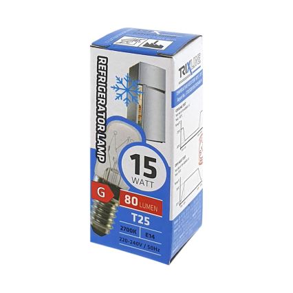 Lâmpada de frigorífico T25 E14/15W/230V 2700K