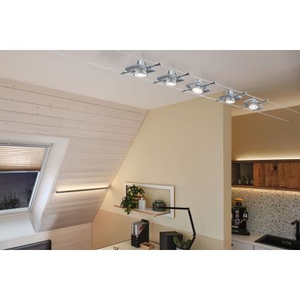 Lâmpada de Holofote LED com regulação GU5,3/6,5W/12V 2700K - Paulmann 28759