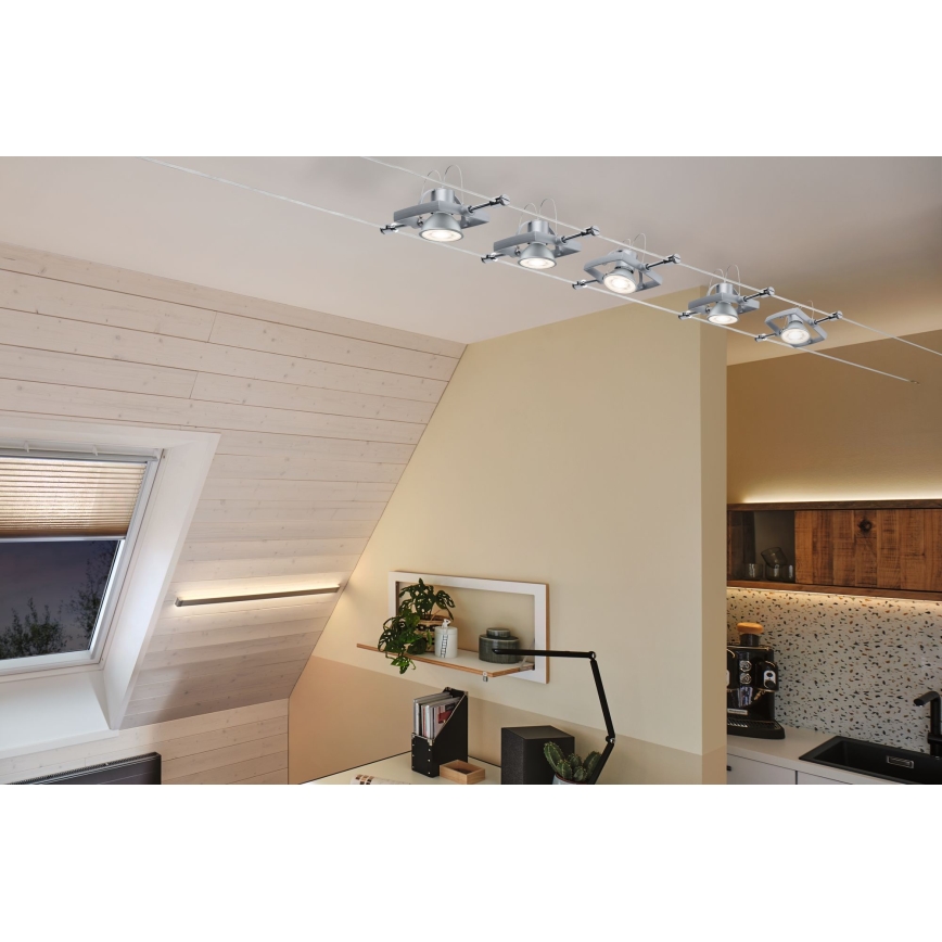 Lâmpada de Holofote LED com regulação GU5,3/6,5W/12V 2700K - Paulmann 28759