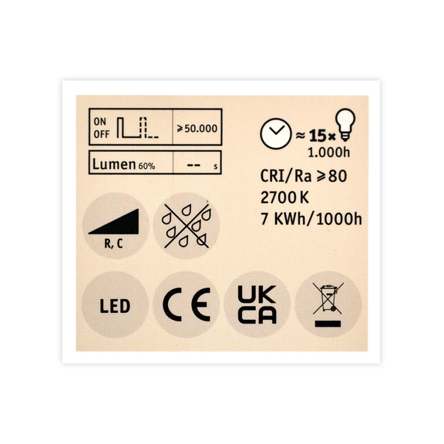 Lâmpada de Holofote LED com regulação GU5,3/6,5W/12V 2700K - Paulmann 28759