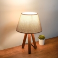 Lâmpada de mesa AYD 1xE27/40W/230V castanha/bege