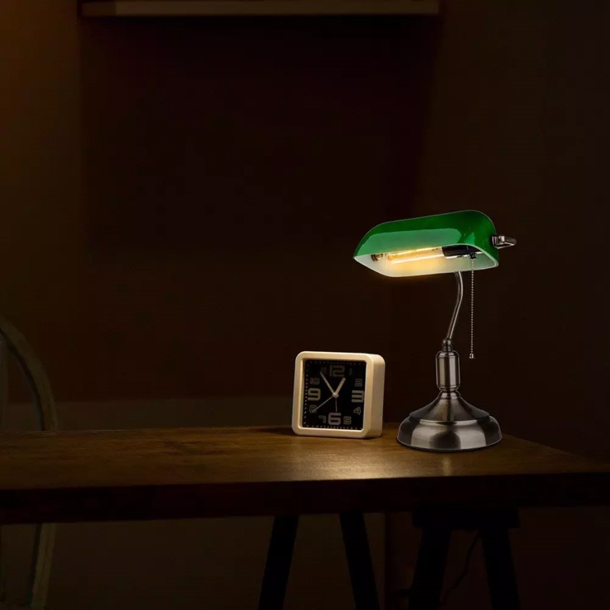 Lâmpada de mesa BANKER 1xE27/60W/230V