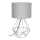 Lâmpada de mesa BASKET 1xE27/60W/230V cinzento