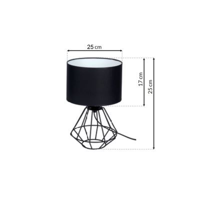 Lâmpada de mesa COLIN 1xE27/60W/230V