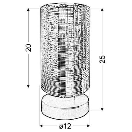 Lâmpada de mesa COX 1xE27/60W/230V