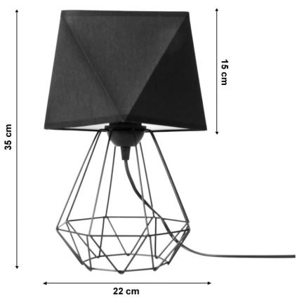 Lâmpada de mesa DIAMENT 1xE27/60W/230V