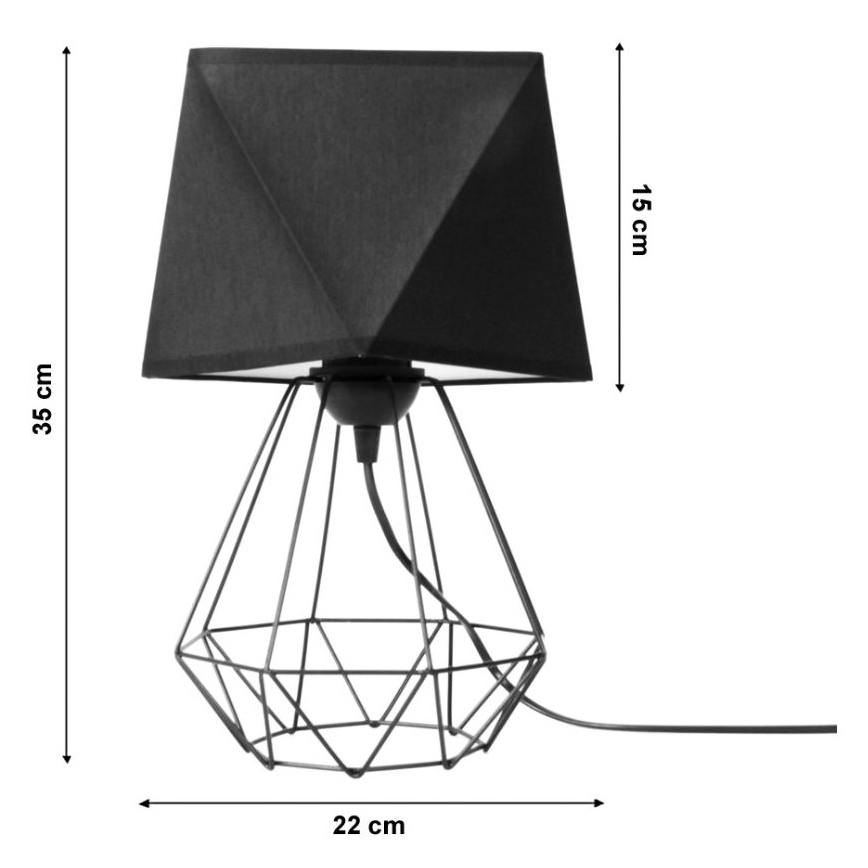 Lâmpada de mesa DIAMENT 1xE27/60W/230V