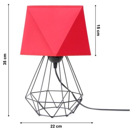 Lâmpada de mesa DIAMENT 1xE27/60W/230V