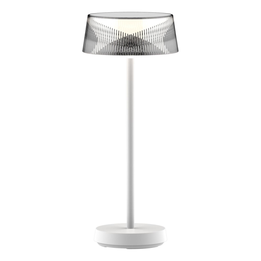 Lâmpada de mesa exterior LED regulável por toque CASABLANCA LED/3,4W/5V USB 3600 mAh IP44 branca