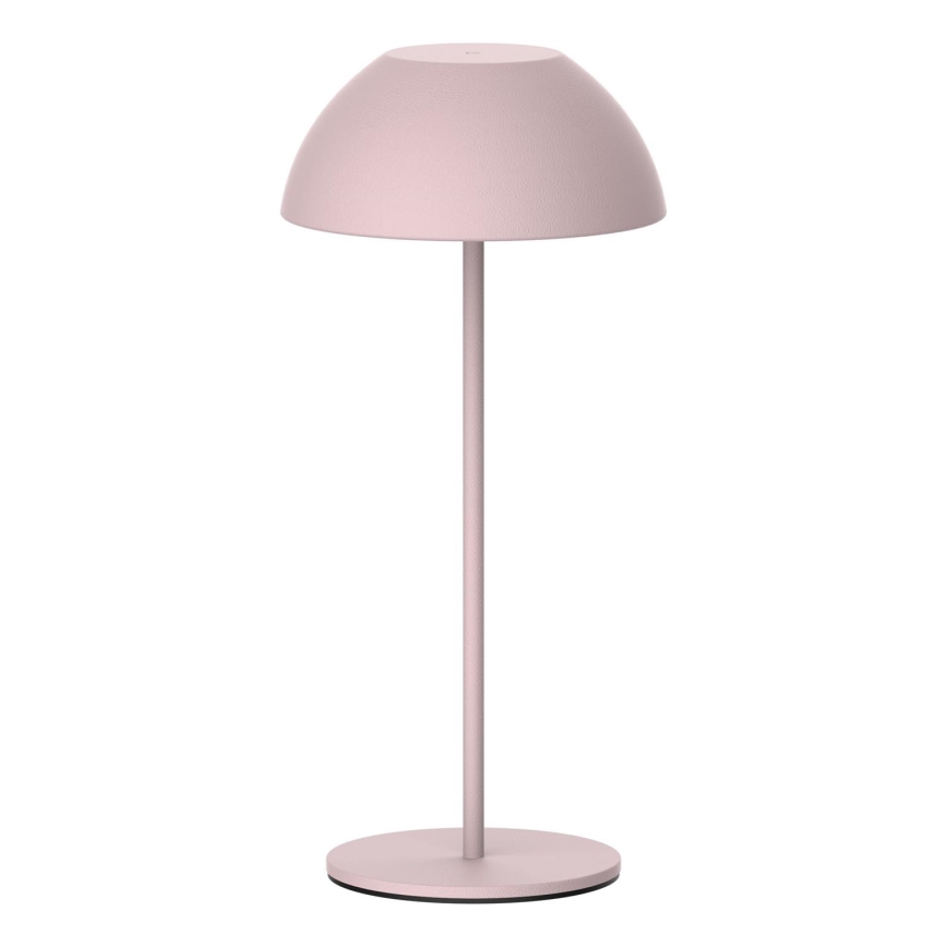 Lâmpada de mesa exterior tátil LED regulável TANZANIA LED/1,8W/5V USB 1800 mAh IP44 rosa